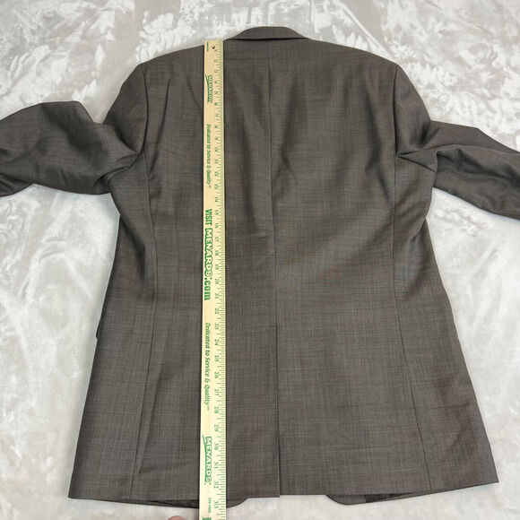 Chaps Ralph Lauren Blazer Mens 43 Brown Two Button Sport Coat Career Work Preppy - Picture 11 of 12